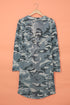 Print Colorblock Long Cardigan